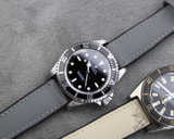 Grey sailcloth & FKM rubber watch strap Grey sailcloth & FKM rubber watch strap
