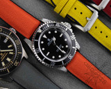 Orange cordura watch strap