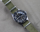 CNS Watch Bands Ribbed Straps Ribbed strap Olive