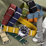 CNS Watch Bands Ribbed Straps Ribbed strap Gray