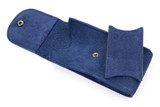 Kvarnsjö Leather Watch Pouch One size Watch Pouch Suede Navy