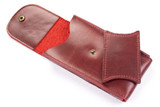 Kvarnsjö Leather Watch Pouch One size Watch Pouch Burgundy