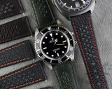 Dark green racing watch band