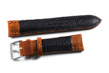 Kvarnsjö Leather Padded Classic watch band Padded Classic Oiled Sienna