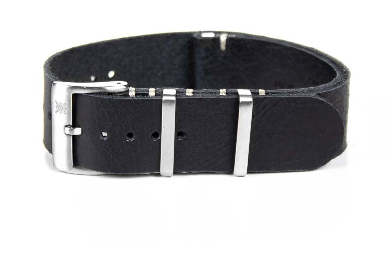 Buy Leather Strap Black CNS Watch Bands