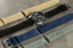 Monza Navy Suede Racing Watch Band – Sporty Style