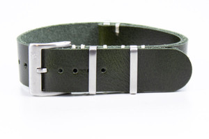 Kvarnsjö Leather Vintage Leather Strap Leather Strap British Racing Green