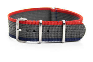 Ribbed strap Grey Pepsi | CNS & Watch Bands