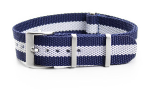 Premium Strap Navy and White | CNS & Watch Bands