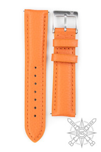 Orange leather watch band Orange leather watch band