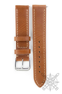 Kvarnsjö Leather Classic Watch band Brandy