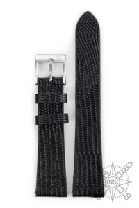 Black lizard watch strap