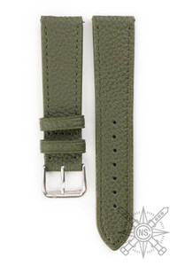 Kvarnsjö Leather Classic watch band Classic Pebble Olive