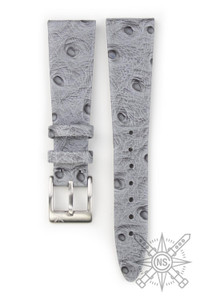 Gray Ostrich Watch Strap Gray Ostrich Watch Strap