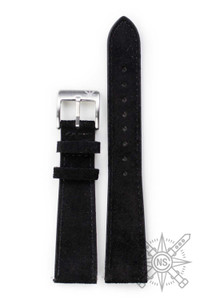 Black suede watch strap Black suede watch strap