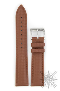Tropical style rubber watch strap brown Tropical style rubber watch strap brown
