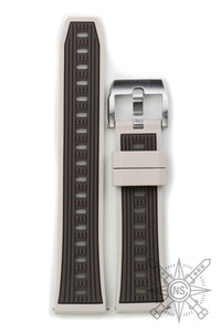 Gray silicone watch strap