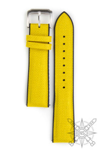 Yellow cordura watch strap