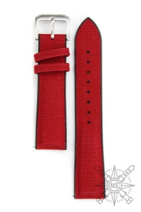 Red cordura watch strap