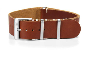 Kvarnsjö Leather Vintage Leather Strap Leather Strap Brandy