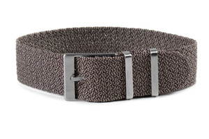brown perlon watch strap