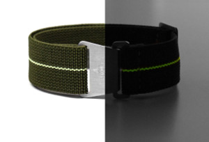 CNS Watch Bands Marine Nationale Strap Marine Nationale Strap Khaki Green and Lume