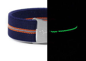 CNS Watch Bands Marine Nationale Strap Marine Nationale Strap Navy, Orange and Lume