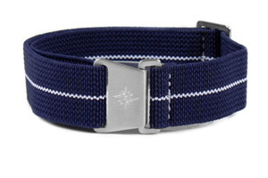 CNS Watch Bands Marine Nationale Strap Marine Nationale Strap Navy and White