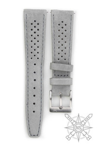 Monza racing watch band gray suede