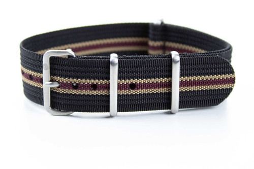 Ribbed strap "The Black Bay" | CNS & Watch Bands