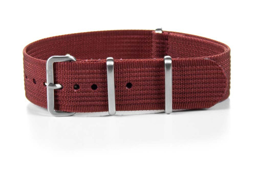 CNS Watch Bands Ribbed Straps Ribbed strap Burgundy
