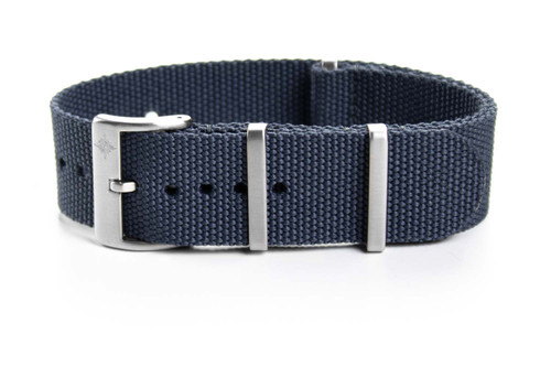 Fabric strap - NATO Watch Strap Black / DARK GREY James Bond style made of  Nylon - Superior Quality