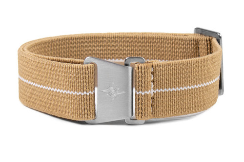 CNS Watch Bands Marine Nationale Strap Marine Nationale Strap Khaki and White
