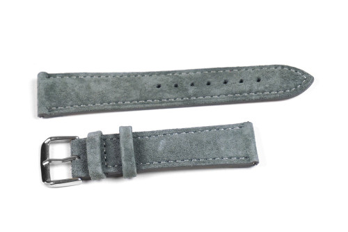 Kvarnsjö Leather Classic watch band Classic Suede Gray