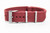 burgundy red cotton watch strap