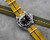 Ribbed strap Mustard and Black | CNS Watch Bands
