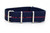 Ribbed strap Navy and Red | CNS Watch Bands