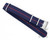 Navy and red nylon watch strap