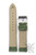 Green leather watch band