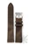 Brown leather watch band
