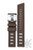 Brown rubber watch strap