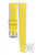 Yellow Tropical Style rubber watch strap