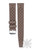 Brown tropical style rubber watch strap