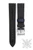 Sailcloth watch strap navy blue
