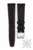 Black racing watch band with orange stitching