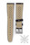 Black racing watch band with white stitching
