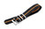 CNS Watch Bands Adjustable Single Pass Strap Adjustable Single Pass Strap Black and Orange
