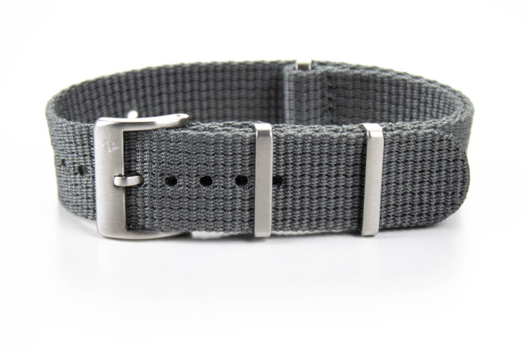gray cotton watch strap