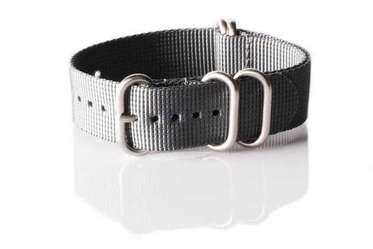 Zulu strap 5-ring Gray | CNS & Watch Bands