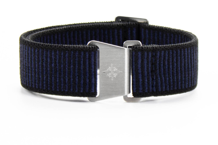 Comfy Marine Nationale Strap Black and Navy | CNS & Watch Bands